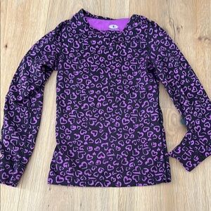 Purple Heart Pattern Kids Shirt